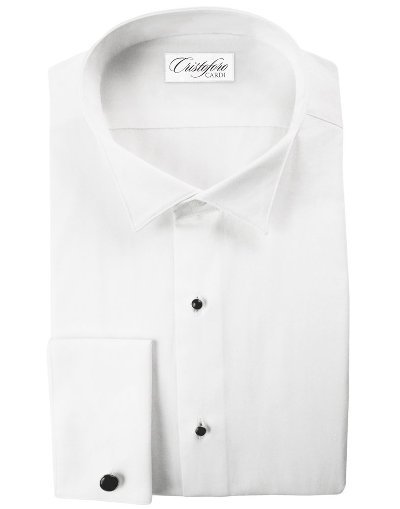 All Cotton Non Pleated Wing Collar Tuxedo Shirt All Cotton Non Pleated Wing Collar Tuxedo Shirt