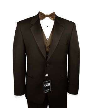 Chocolate Tuscany Two Button Notch