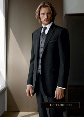 Calvin Klein Aston Black Two Button Notch