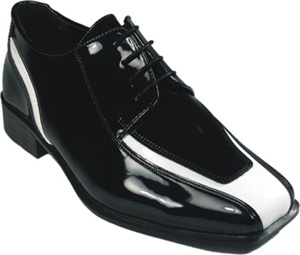Black And White Cosmopolitan Tuxedo Shoes