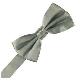Platinum Noble Silk Pre-Tied Bow Tie