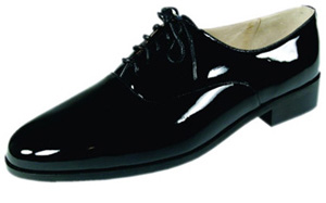 Genuine Patent Leather Lace Up Tuxedo Shoes