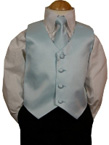 Baby Blue Vest & Tie Set