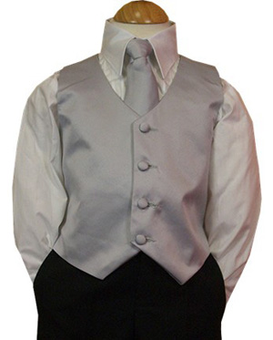Platinum Boys Vest & Tie Set