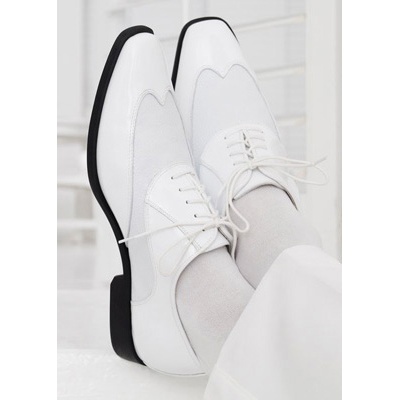 White Manhattan Tuxedo Shoes