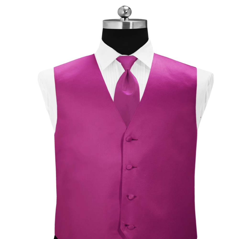 Begonia Simply Solid Tuxedo Vest