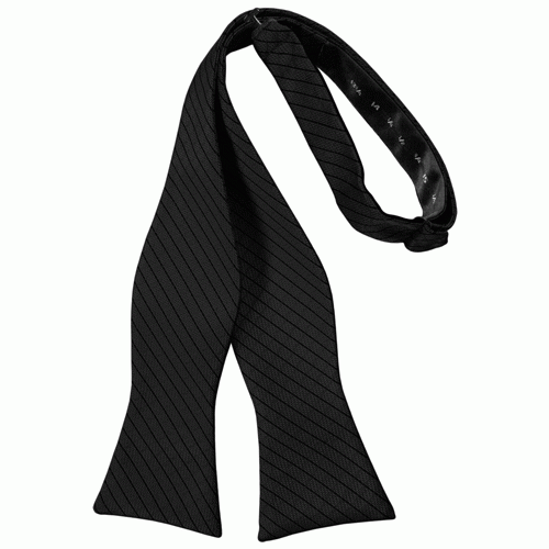 Black Palermo Self Bow Tie