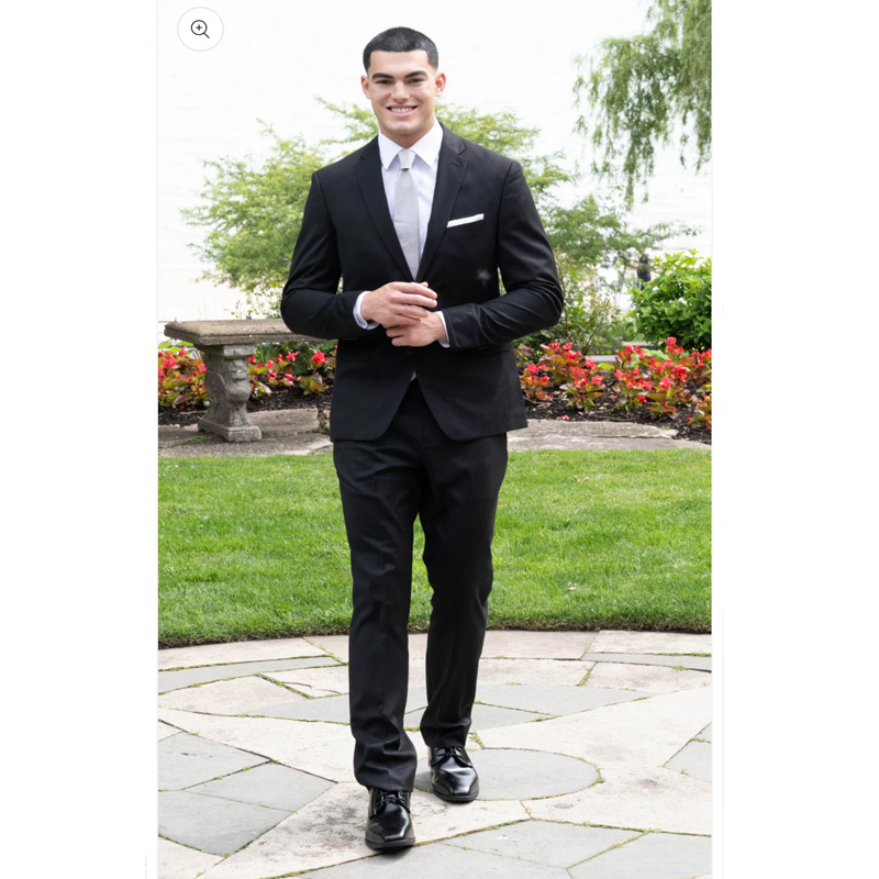 Men's Black Power Stretch Suit