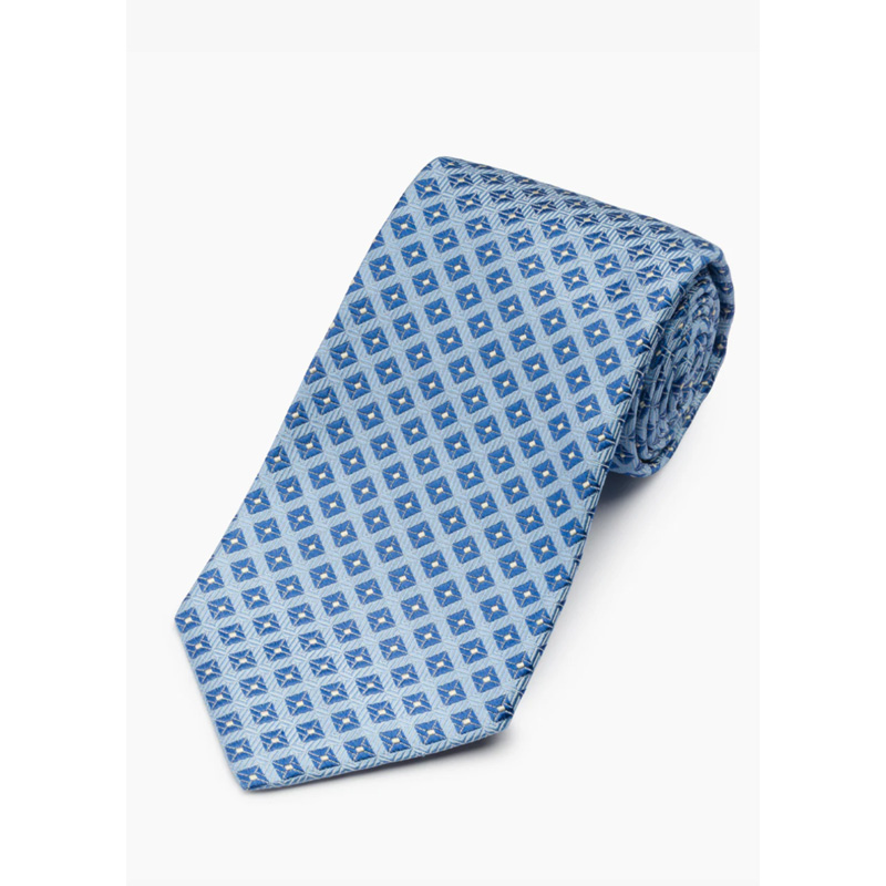 Gitman Blue Woven Silk Neat Tie