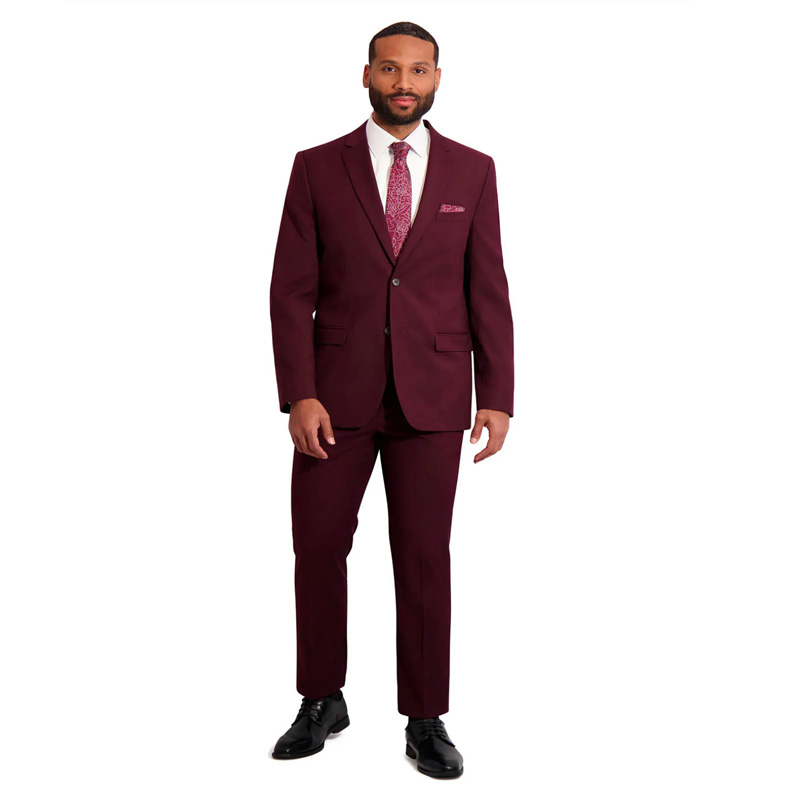 Men's Burgundy Suit