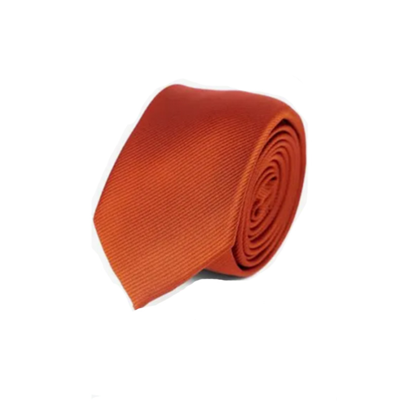Men's Burnt Orange Simply Solid Neck Tie
