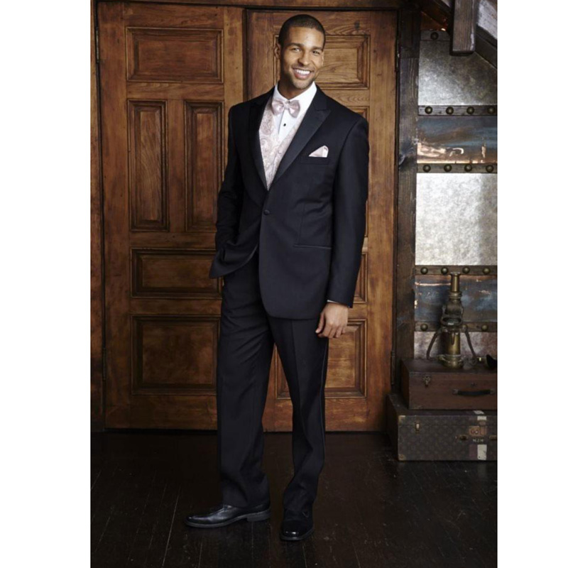 Big and Tall One Button Peak Lapel Tuxedo