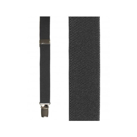 Dark Grey Oxford Suspenders - Click Image to Close