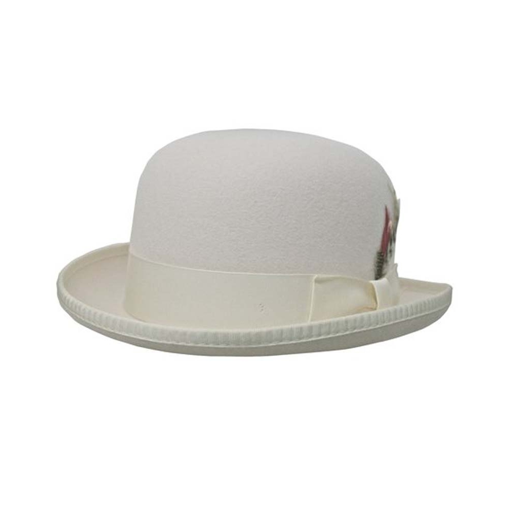 Deluxe Morfelt Derby Hat in Ivory