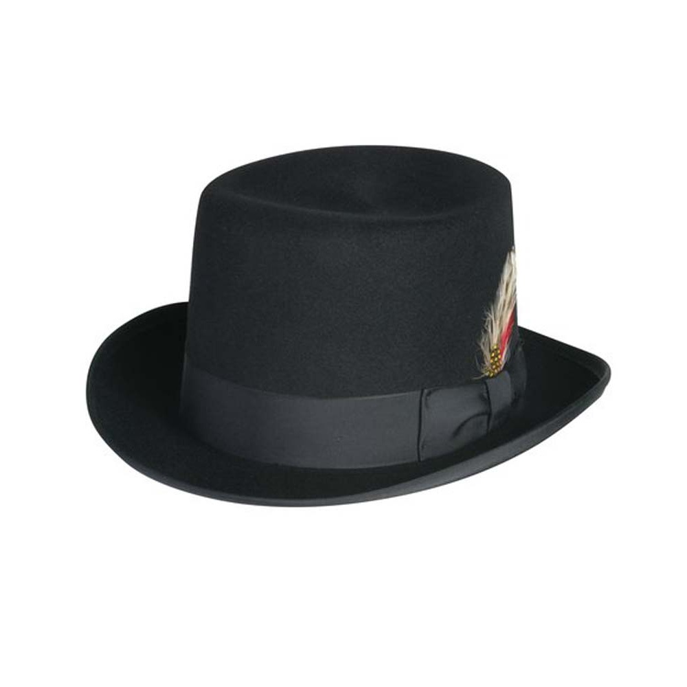 Deluxe Morfelt Top Hat in Black
