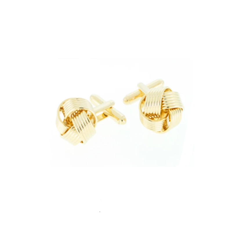Small Gold Tone Knot Cufflinks