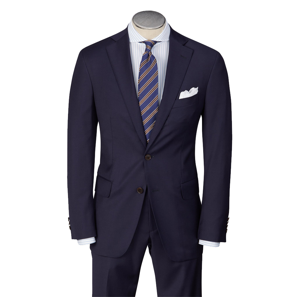Hardwick Modern Fit Navy Wrinkle Resistant Wool Dress Suit