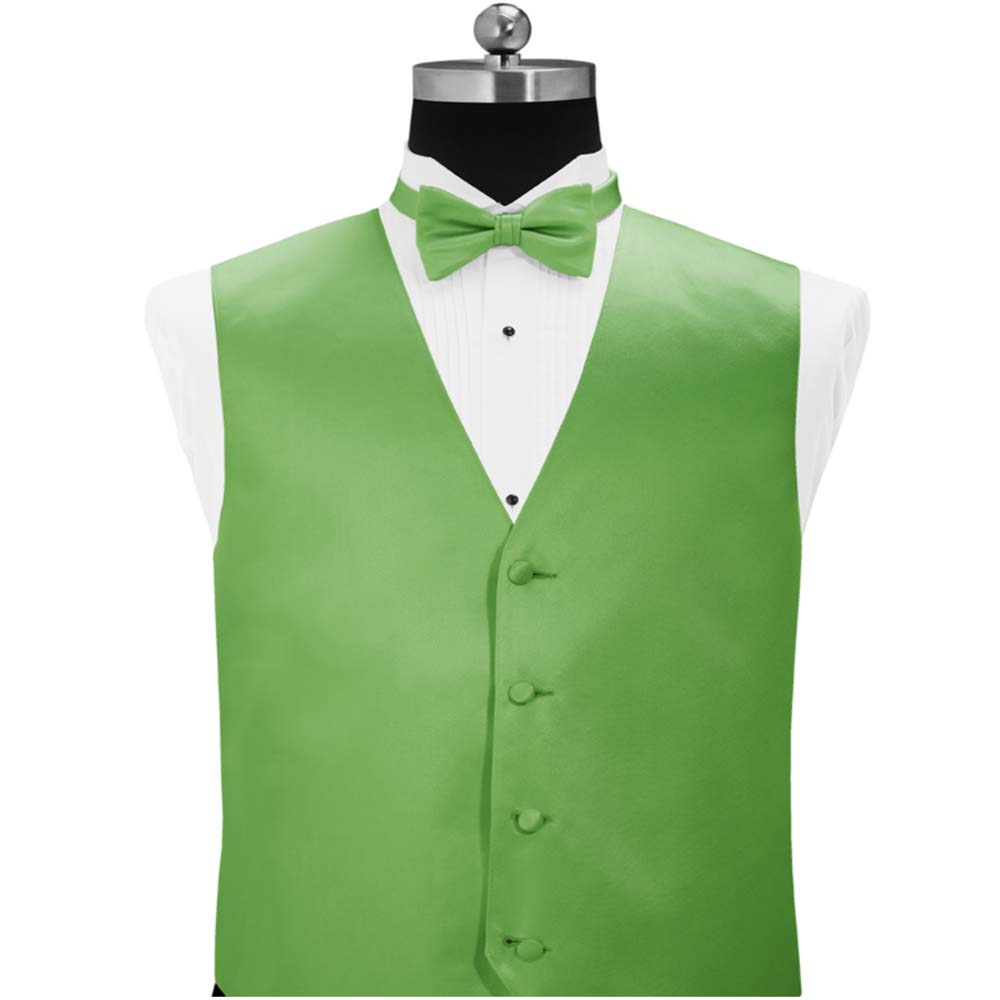 Kelly Green Simply Solid Tuxedo Vest