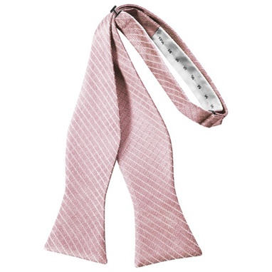 Rose Pink Palermo Self Bow Tie