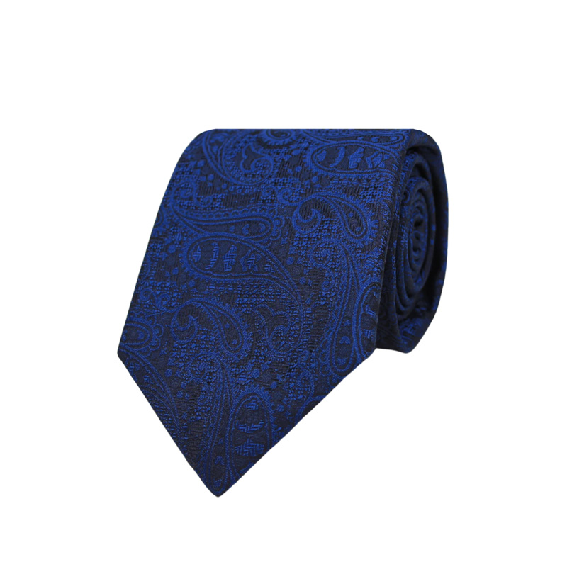 Gitman Woven Silk Royal Blue Paisley Neck Tie