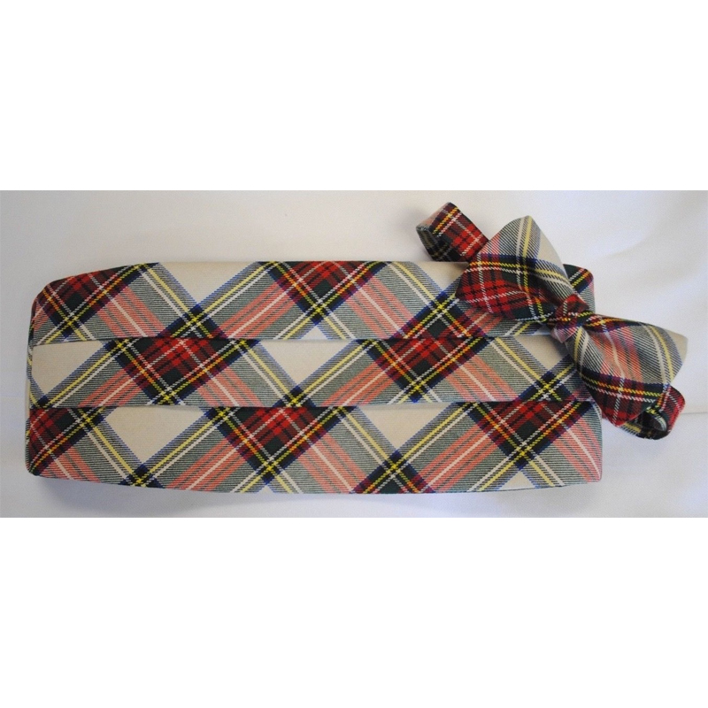 Stewart Plaid Cummerbund and Bow Tie Set